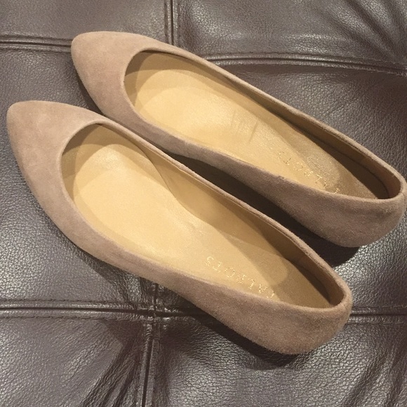 Talbots Shoes - NWOT Talbots taupe suede like slip ons